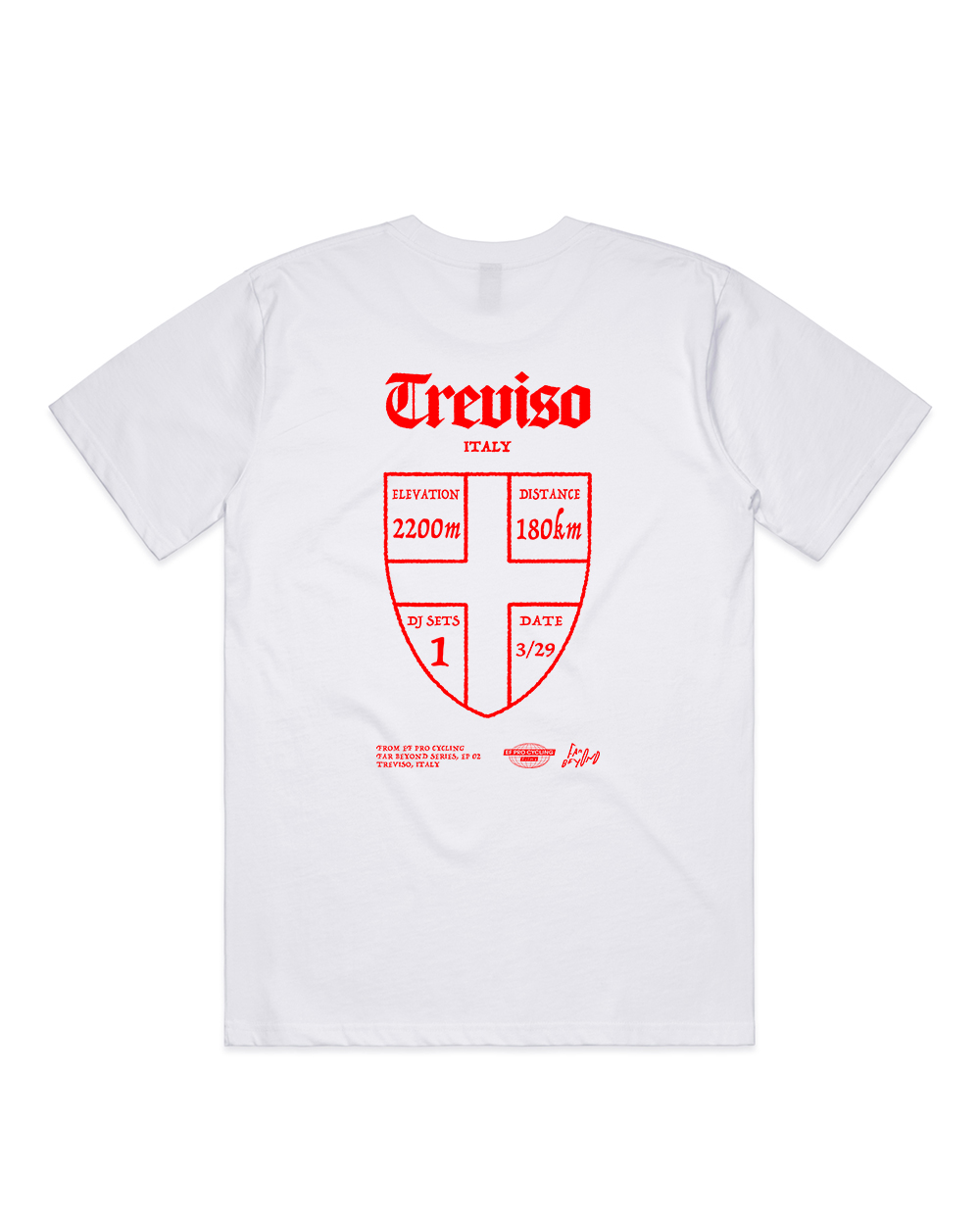 Far Beyond: Treviso White T-Shirt.