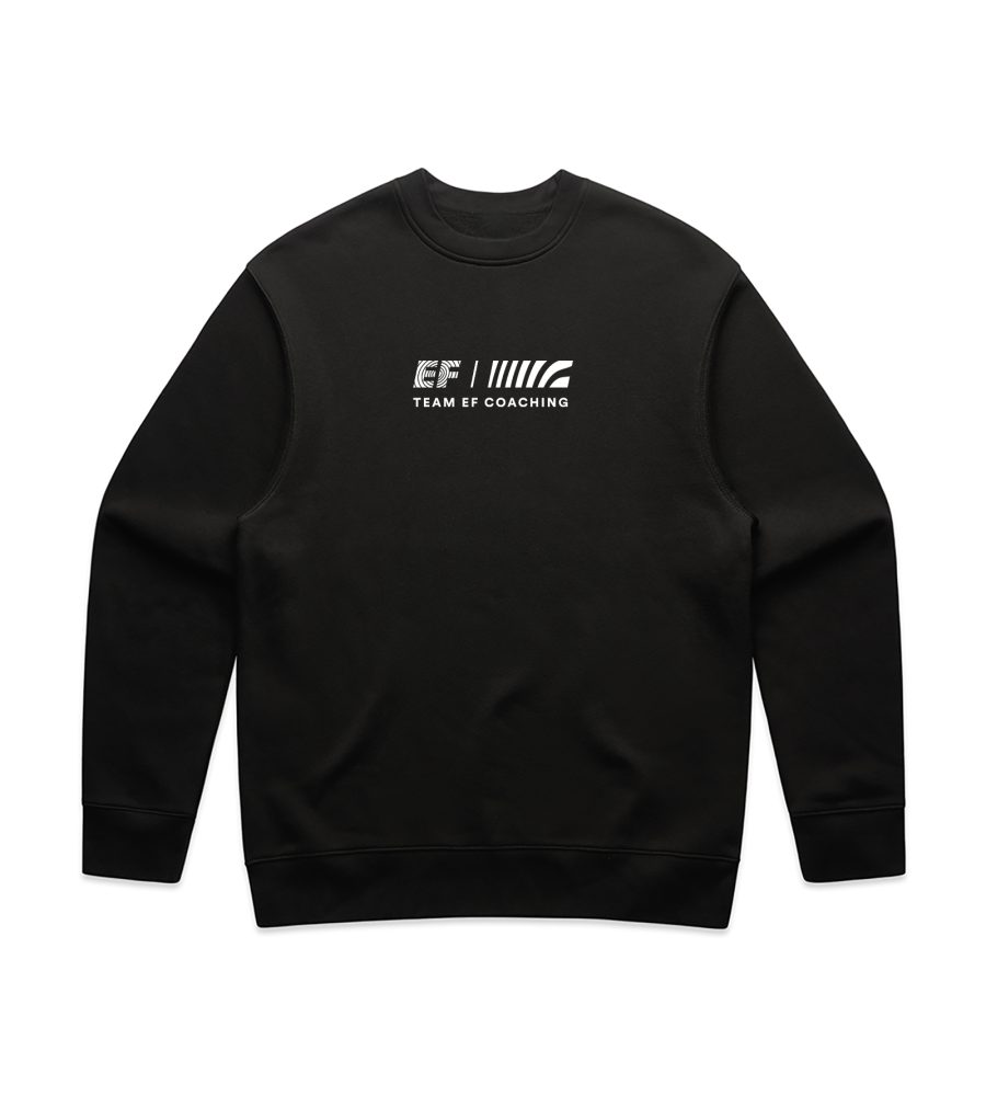 A - Team EF Coaching Crewneck Black