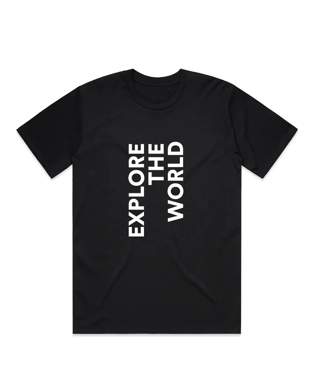 Black Explore the World T-Shirt.