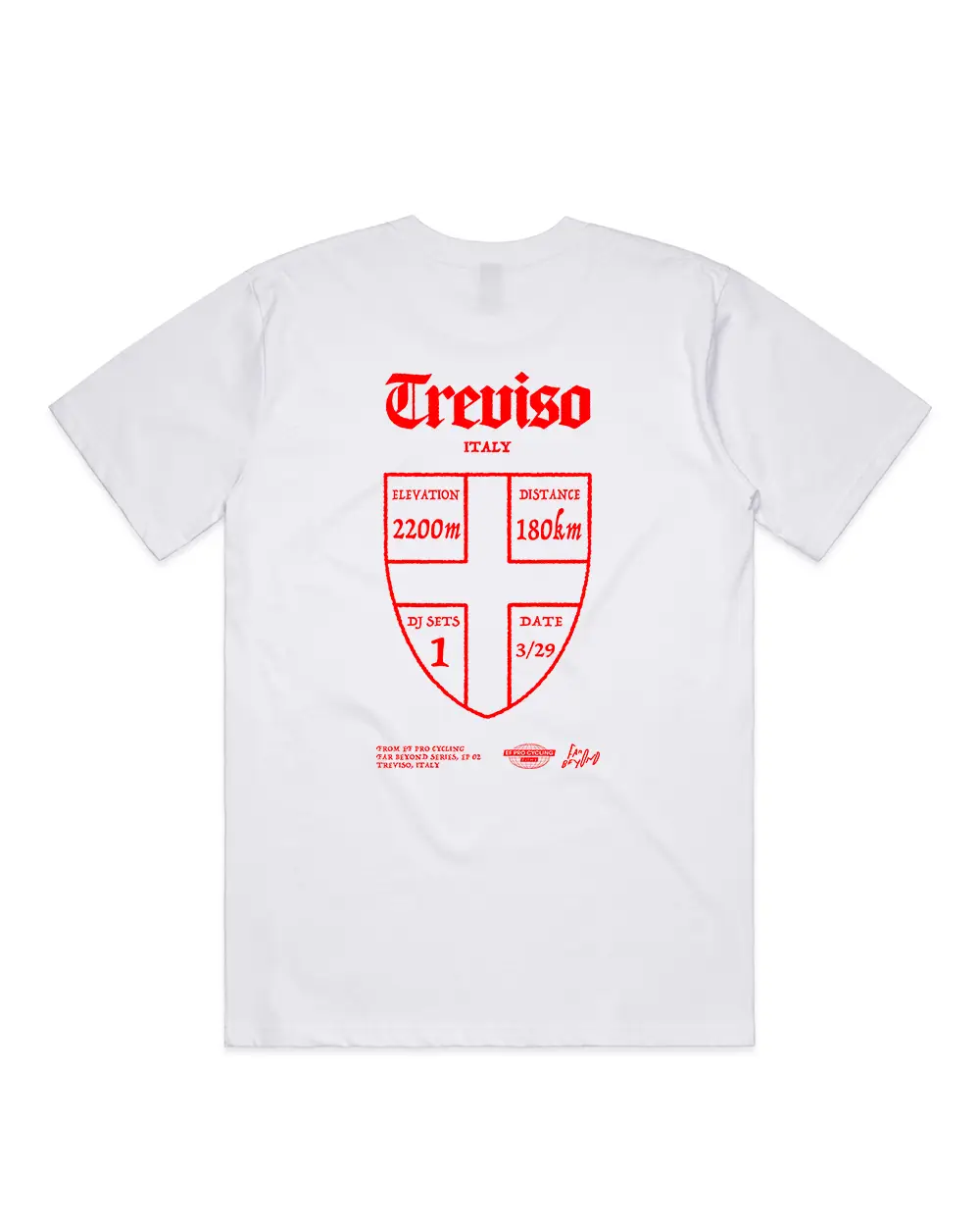 Far Beyond: Treviso White T-Shirt.